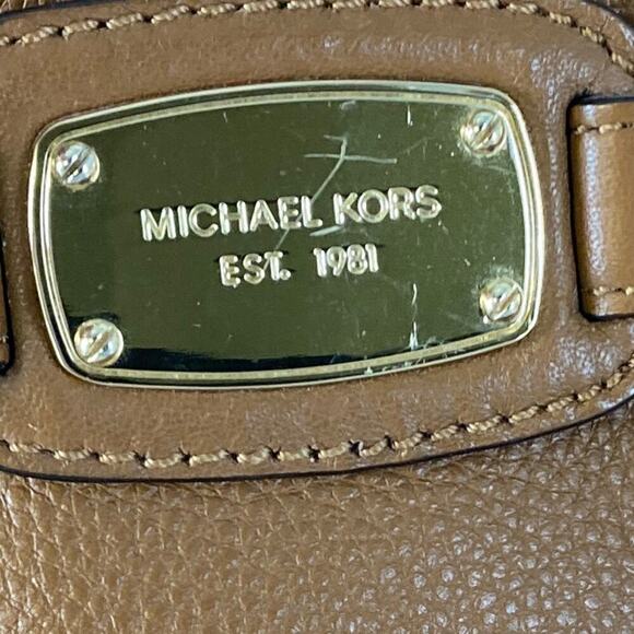 Michael Kors, small brown pebbled leather womens crossbody bag - Picture 2 of 10